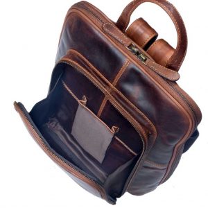 elegancki plecak skórzany brązowy klasyczny